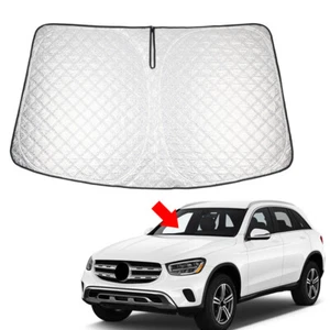 Car Foldable Windshield Sun Shade Visor Protector For Mercedes Benz GLC 16-22 - Picture 1 of 18