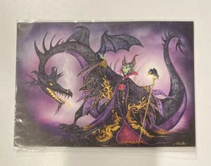Disney WonderGround All the Powers Maleficent Dragon 5x7 Postcard John Coulter  - Picture 1 of 2