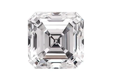 12-13 Ct Loose White Lab Created Diamond Asscher Cut Great Luster Color F ! - Image 1 of 3