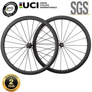 700C Carbon Bicycle Wheels 38/50/50/88mm Clincher Road Bike Wheelset 130*9mm - Picture 1 of 18