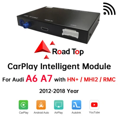 For Audi A6 A7 2012-2018 Wireless CarPlay Android Auto Airplay Autolink Retrofit - Image 1 of 4