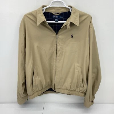 VTG Polo Ralph Lauren jacket Men's 2XL Lined Dad Bomber Bi Swing chin strap - Image 1 of 4