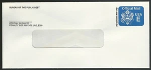Unused E rate (25¢) Official Mail Great Seal Eagle envelope Scott UO76 - Picture 1 of 1