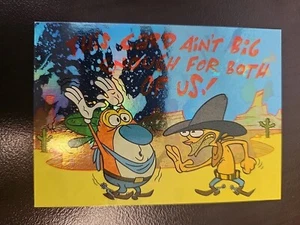 1993 Topps Ren Stimpy Karte Ain't Big Enough PRISMATIC SPLATTER Karte #23 - Bild 1 von 2