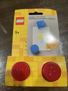 LEGO Brick Magnets Set Red  - 2 Classic - NEW sealed unused! - Picture 1 of 1