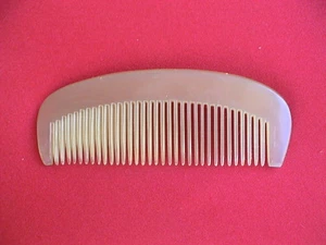 PEINE CUERNO DE BUEY TRANSPARENTE NATURAL RESISTENTE 3,85" - ¡PARA BIGOTE! PARA BARBA! - Imagen 1 de 1