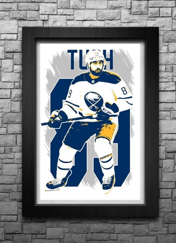 ALEX TUCH art print/poster BUFFALO SABRES FREE S&H! JERSEY Cover