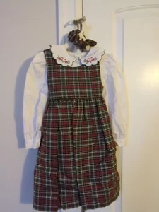  Therese The Children's Collection Shirt, Dress And Matching Hair Scrunchie  - Picture 1 of 11