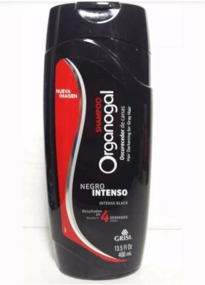 CHAMPÚ ORGANOGAL DE GRISI 13,5 FL OZ OSCURO CABELLO NEGRO INTENSO Foto 1 de 2