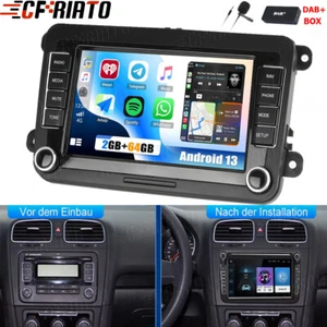Radio de coche DAB+ 64 GB Android13 WiFi para VW Passat CC Golf 5/6 Tiguan Skoda SEAT - Imagen 1 de 24