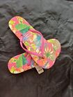 Womens Tropical Floral Flip Flops Sandals Boux Avenue Size Uk 3/4 Bnwt