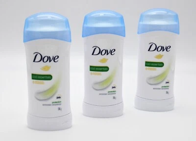 Lot Of Three Dove Cool Essentials Antiperspirant Deodorant 24 Hr Protection - Image 1 of 4