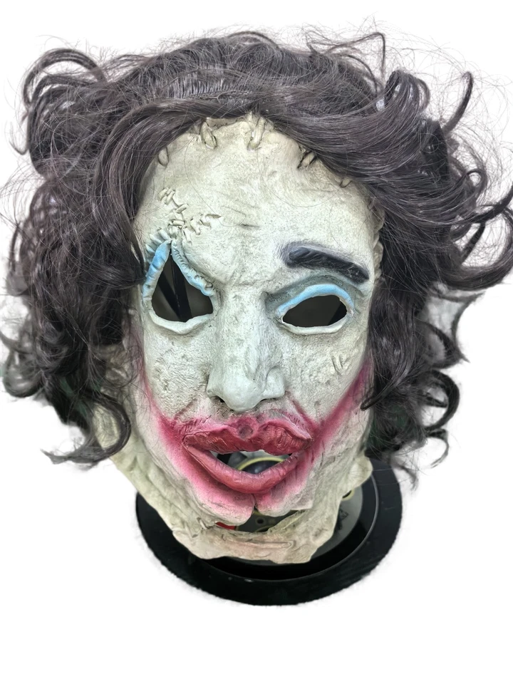 Halloween Realistic Leatherface Mask Full Head Cosplay Latex Masquerade - Image 1 of 4