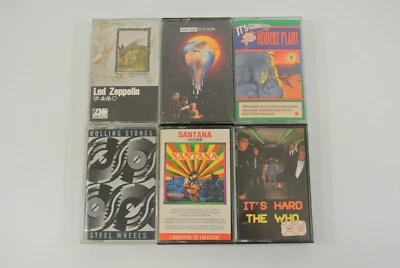 Led Zeppelin IV Robert Plant Rolling Stones Santana The Who Cassette Tape Lot - Image 1 of 4