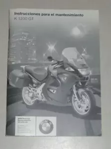 Instrucciones Para El Mantenimiento BMW K 1200 GT 07/2003 Español - Imagen 1 de 1