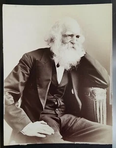 POET WILLIAM CULLEN BRYANT NEW YORK EVENING POST EDITOR ANTIQUE PHOTOGRAVURE - Picture 1 of 3