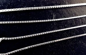 SCHMUCK-STCK VENEZIANER KETTE SILBER 39-45 cm verschiedene Größen 4-Kant S - Picture 1 of 2