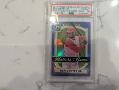 Ken Griffey, Jr. 2017 Panini Donruss Optic #MG12 Masters of The Game-BLUE PSA 10 - Image 1 of 4