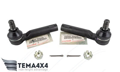 Extremo de barra de dirección genuino OEM 2X para TOYOTA 4RUNNER FJ CRUISER 45046-69245 Foto 1 de 4