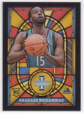 SHABAZZ MUHAMMAD RC - 2013-14 Panini Innovation STAINED GLASS GOLD #23