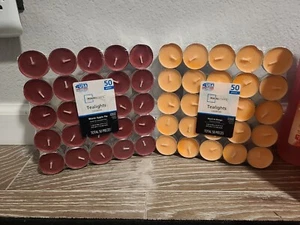 Mainstays Tealights- peach and mango & warm apple pie (100 Count) Tealight - Picture 1 of 1