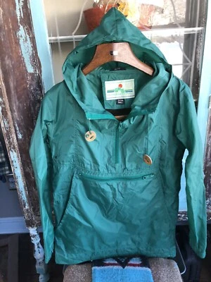 Vintage Emerald Fade EMS Anorak Jacket Adult Hooded XS Pullover Pocket Leather.. - Image 1 of 4