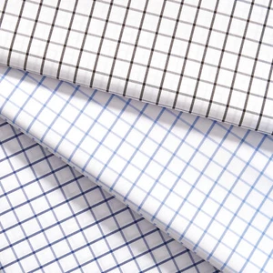 Suave 1/2" Gingham Check Shirting Poplin Fabric - 57/58" By The Yard - Picture 1 of 10