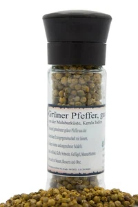 Grüner Pfeffer, handgeerntet, Malabar-Küste/Indien, 40g, Pfeffer-Spezialität - Bild 1 von 1
