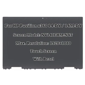 Conjunto de pantalla táctil LCD para HP Pavilion X360 14M-DY1013DX 14M-DY1033DX FHD IPS - Imagen 1 de 5