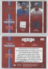 2005 Playoff Absolute Memorabilia Team Tandems Single Materials /50 Derrek Lee