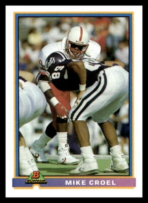 1991 Bowman #142 Mike Croel  RC  Denver Broncos - Image 1 of 2