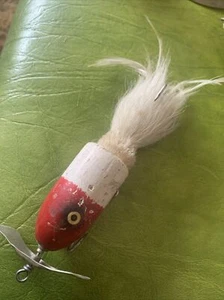 Vintage Fishing Lure Marathon Musk-E-Munk Wooden Shaving Brush Wausau Wisconsin - Picture 1 of 7