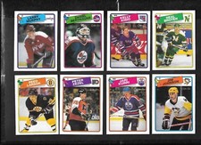 1988-89 OPC O PEE CHEE HOCKEY CARD & ERROR VARIATION BOX BOTTOM 133-264 SEE LIST