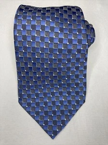 Van Heusen Tie blue 100% Silk - Picture 1 of 4