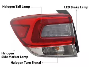 For 2020 21 22 23 Impreza Wagon / Crosstrek Outer Tail Lamp w/ Bulbs Driver Side - Picture 1 of 8