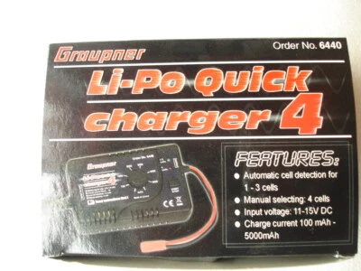 Graupner Cargador lipo cargador 4 - con regulación - Imagen 1 de 2
