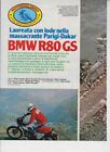 advertising Pubblicità-TEST MOTO BMW R 80 GS '81 MAXIMOTO MOTOSPORT ENDURO EPOCA
