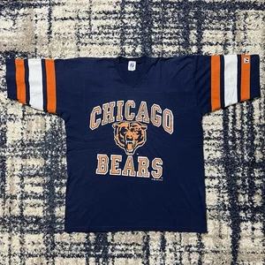 Vintage 1992 Chicago Bears Logo 7 V-Neck T-Shirt Size Men’s XL - Bild 1 von 13