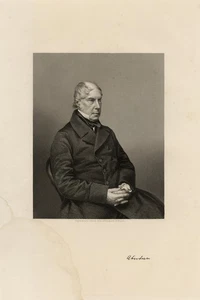 Antique Portrait Print-George Hamilton-Gordon-Earl of Aberdeen-Pound-Mayall-1860 - Picture 1 of 7