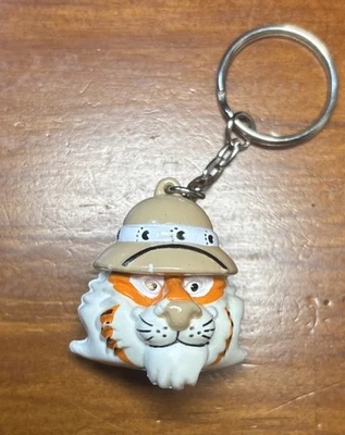 Vintage Tony The Tiger Head Keychain From 1997 Exxon Safari Promo — 第 1/4 张图片