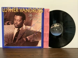 Luther Vandross - The Night I Fell In Love, Vinyl LP Record NM Autographed - Imagen 1 de 6