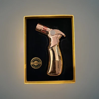 Jobon 4 Flame Jet Torch Lighter Windproof Refillable powerful Blow torch gift bx