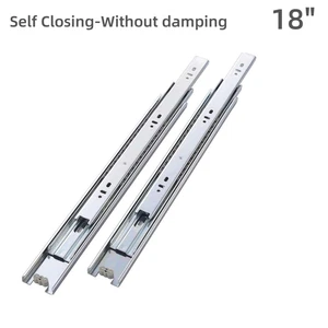 10 Paar 18" 3 Abschnitte Teleskop Kugellager Dämpfer Schublade Schiene Silber 100 Pfund - Bild 1 von 12