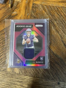 Patch Card J.J. Mccarthy 2024 Panini Prizm Rookie Gear e altro! 5 carte totali - Foto 1 di 5