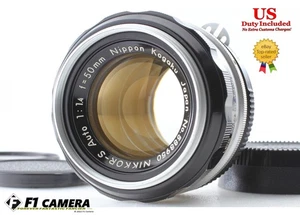 [Exc+5] Nikon Nippon Kougaku NIKKOR-S Auto 50mm F1.4 Ai Conv. MF Lens From JAPAN - Picture 1 of 9