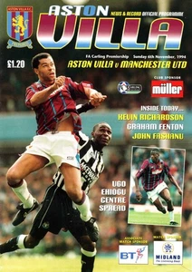 Aston Villa v Manchester United Premier League 1994-1995 06/11/1994 - Imagen 1 de 1