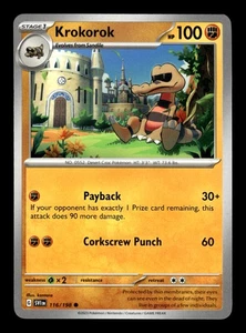 Pokemon TCG: Scarlet & Violet (Base Set) - Krokorok - #116/198 - Picture 1 of 2