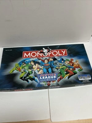 Monopoly Justice League Of America 1999 Collectors Edition Board Game COMPLETE - Image 1 of 4