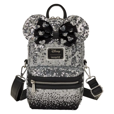 Bolso Bandolera Loungefly Minnie Mouse Ombre Lentejuelas Eslinga Foto 1 de 4