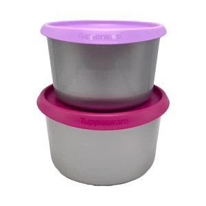 Tupperware One-Touch Canisters 4 cups, 6 cups Set Of 2 Made in the U.S.A - Picture 1 of 10